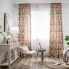 Curtain European-style Modern Curtains For Living Dining Room Bedroom Polyester-cotton Fabric Printed Finished Customization