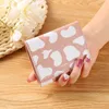 Portafogli Fashion Cow Pattern Pu Leather Tri-fold Wallet Holder Clutch Mini Short Small Coin Purse Pocket Girl Gift