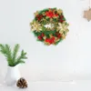 Decoratieve bloemen 14 inch kerstkrans voor raam winkelcentrum buiten indoor hangende decoratie