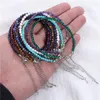 Strang Natürliche 3mm Stein Perlen Armband Kleine Runde Facettierte Lapis Tigerauge Paar Armbänder Schmuck Für Frauen Mädchen Dame geschenk