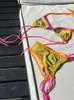 Set Miyouj Print Bikini Sexy Badpak Vrouwen 2023 Badmode Micro String Bikini Set Driehoek Badpakken Strandkleding Zomer Biquini