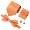 Heren Tie Designer Tie 100% Silk Tie met bowtie geweven met zakdoekmanchetten trouwjurk mode LH-0718 D-0266212N