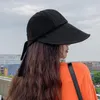 Szerokie brzegowe czapki eleganckie francuskie kręgle dziobowe krawędzi damskie czapki wiosna lato ochrona UV Protection Women Sun moda rybak hat szczytowy 2023