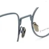 Solglasögon ramar män Pure Titanium Square Glass Frame For Women Round Retro Metal Full Rim Gyeglass 2023 mode glasögon