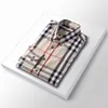 Shirts Men's Official luxury designer men's shirt fashion casual business social plaid striped shirt brand Spring and Autumn slim the most fashionable size M -3XL