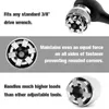 KONTAKTDOZEN SOCKET -skiftnyckel 3/8 tum Drive 1019 mm Justerbar Hex Universal Socket Torque Ratchet Socket Adapter Wrench Head Spannner