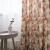 Curtain European-style Modern Curtains For Living Dining Room Bedroom Polyester-cotton Fabric Printed Finished Customization