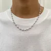 Liten pärlpärlor kedja kort choker halsband för män trendiga pärlkedjan halsband på halsen 2022 mode smycken krage gåvor