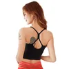 Vêtements de sport soutien-gorge haut court pour femmes sport Push Up antichoc bretelles croisées Nylon vêtements actifs Jogging Femme sous-vêtements Fitness Yoga