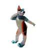 Halloween Long Furry Wolf Husky Costume De Mascotte Costume De Personnage De Dessin Animé Costume Adultes Taille De Noël Carnaval Fête Tenue De Plein Air Costumes De Publicité