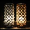 Bordslampor Moonlux Modern LED Crystal Desk Lamp E27 Justerbar säng nattduksljus med EU -pluggbar