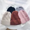 Beanies Beanie/Skull Caps Autumn Winter Women Solid Warm Warm Elastic Chenille Thing Hats Fashion Lovers Hooded Street Skullies Hat