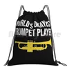 Plecak World World Okay Trumpet Player Zabawny pomysł na prezent w torbie sznurka jazdy na siłowni Trębacz