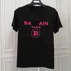 Projektanci moda luksusowy nowa klasyczna koszulka Balman klasyczne złoto tłoczenie drukowane litera Balman Tshirts mody męskie i kobiety swobodne marka list para tshirt