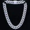 18mm 3 rad S925 Silver Moissanite Diamond Hiphop Cuban Link Chain for Women Men Fashion Jewelry Body Chain