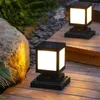 Thrisdar Modern Solar Landscape Pillar Lamp Garden Villa Postlampor FRAND Dörrstaket Säkerhetsljus