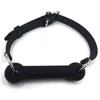 Massaggio Fetish regolabile in silicone Bondage Strap con silicone Dog Bone Bit Gag Sex Toys per Bdsm Slave Bocca aperta Roleplay Flirt