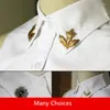 Brooches 1Pair Of Collar Pin Men Shirt Decorative Suit Metal Brooch Animal Insect Flower Badge Female Small Lapel Pins Clothing Accessory