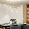 Lámparas colgantes, accesorios modernos de luz LED en línea para comedor, dormitorio, suspensión, iluminación colgante para el hogar, cocina, CA 90-260V