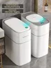 Отходы мусорных баков Joybos Smart Sensor Trash CAN Intelligent Induction Want Домашняя электронная автоматическая сумка 14 л 230512