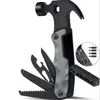 Hammer 13 In 1 Portable Camping Hammer Paslanmaz Çelik Çok Fonksiyonlu Pense Çoklu Elden Çekme Pençesi Açık Hava Hayatta Kalma Yürüyüşü İçin Çekiç Aracı