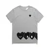 Cdgs Shirt Love Mens T Shirt Hommes Designer Nouveaux T-shirts Love Clothes Commes Des Garcons Shirt Commes Heart Shirt Behind Letter On Chest 8893