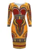 Ubrania etniczne Afrykańskie sukienki dla kobiet Cosplay Cospum Dashiki Print Plemien Ethnic Fashion Vneck Damie Ubrania swobodne seksowne sukienki szatę 230512