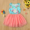 Girl Dresses Tulle Dress Kids Clothes Girls Bow Patchwork Princess Toddler Baby Easter Outfits Vestidos (1-6Years)