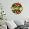 Decoratieve bloemen 14 inch kerstkrans voor raam winkelcentrum buiten indoor hangende decoratie