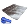 Coussinets extérieurs 1PC 2x1M tapis de tente Film d'aluminium anti-humidité matelas de couchage Camping randonnée couverture pique-nique coussin