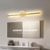 Vägglampa modern dekor minimalistisk led spegel toalett badrum fixturer fåfänga skåp tvätt bord hem deco ljus