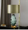 Table Lamps Modern Light Luxury Study Bedroom Bedside Lamp Nordic Simple Model Room Exhibition Hall Living El Glass