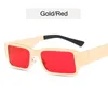 Lunettes de soleil luxe mode 90S Vintage femmes Rectangle métal cadre gothique esthétique lunettes de soleil nuances UV400 lunettes lunettes de soleil