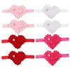 Bandanas 8 szt. Serce opaska na głowę Baby Girl Headbands Toddlers Hair Bands