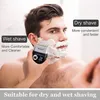Shavers Kemei Elektrische scheerapparaat Oplaadbare baard Trimmer Shaving Machine for Men Twin Mesh Wasbare Reconerende Razor Lion 5W KM2026