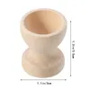 Dinnerware Sets 10 Pcs Egg Serving Cup Stand Desktop Toys Poacher Cups Decorative Wooden Plate Cooking Boiled
