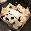 Stor tecknad ko plysch leksak jätte mjuk mjölk ko fylld docka sovande kudde kudde födelsedagspresent