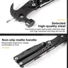 Hammer Claw Hammer Multifunctional Pliers Multitool Claw Hammer Stainless Steel Tool With Nylon Sheath For Outdoor Survival Camping Hun