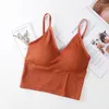 Bustiers corsés Sexy para mujer, Tops cortos sin costuras, ropa interior, sujetador femenino, lencería para mujer con camisola acolchada extraíble 2023