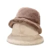 Beretten Faux Lamb Wol Winter Embet Hat Unisex Fluffy Fur Soft Warm Fisherman Hats For Women Men Lady Flat Koreaanse stijl Vrouw CA Ca