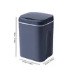 Avfallsfack 16L Automatisk sensor Trash Can Electric Touchless Smart Bin Kök Badrum Vattentät hink Skräp med lock Hemavloppskorgen 230512