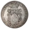 États italiens 1823 1 Scudo - Leo XII Sede Vacante Silver plated Copy Coins