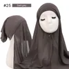 Hijabs Ramadan foulards instantanés chemises en mousseline de soie résistantes pour voiles de femmes foulards de mode musulmane et foulards pour femmes 230512