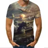 Męskie koszule Teme World of Tanks 3D Drukuj damskie i koszulki streetwearu o krótkim rękawie koszulka unisex ponadwymiarowe 6xl tops tee