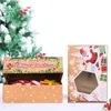 Presentförpackning 12st julbehandlingslåda Kraftpapperslådor kakhållare