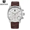 Montres-bracelets 2023 BENYAR Top hommes montres mode décontractée chronographe sport militaire Quartz montre-bracelet horloge Relogio Masculin