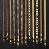 GC Custom Cadena de Oro 14k Joyas Kabel Figaro Touw Paperclip Cubaanse Curb Link Chain 925 Sterling Zilver Gouden Ketting voor Mannen vrouwen