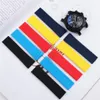 Wodoodporny 22 mm gumowy silikonowy zespół zegarków do Breitling Avenger Series Watches Pasp Paspband Man Fashion Black Blue Y303O
