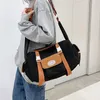 Kvällspåsar kvinnor axel crossbody väska koreansk stor duk messenger för student 2023 varumärke bok nylon kvinnlig handväska satchels