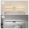 Vägglampa modern dekor minimalistisk led spegel toalett badrum fixturer fåfänga skåp tvätt bord hem deco ljus